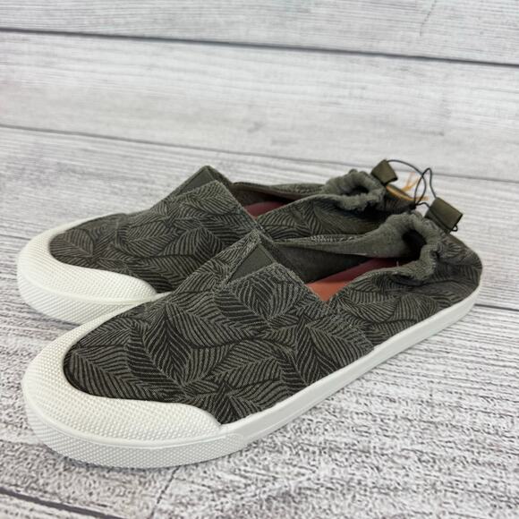 Roxy Women's Olive Leaf Printed Slip On Shoes Size 10 - Picture 10 of 10